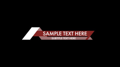 Slanted Lower Third Modern Block Design Variation 1