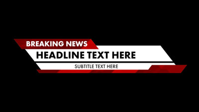 Breaking News Lower Third Variation 03
