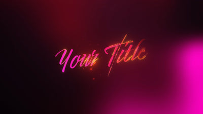 Fashion Beauty Particle Stroke Text Title Intro