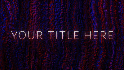 Glitch Digital Grunge Chromatic Text Gradient Title Intro