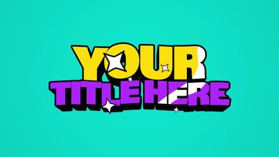 Shiny Fun Cartoon Animated Title Intro