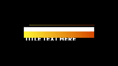 Simple Clean Rectangle Shape Lower Third Animation 03