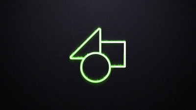 Number Glitch Neon Green Glow Matrix Logo Reveal