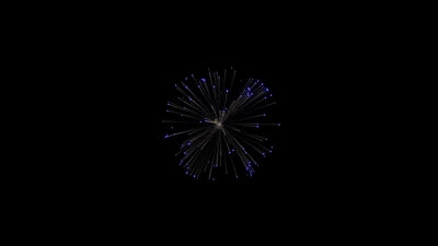 Blue Fireworks 01