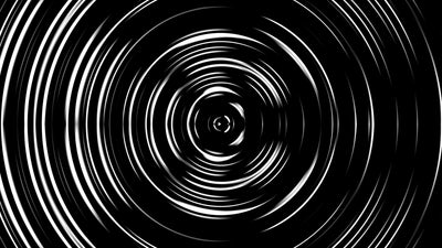 Black White Rotary Rotating lines Energy Animated Background