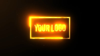 Shiny Golden Gold Bar Logo Reveal