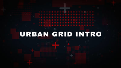 Urban Grid Modern Styling Dots Cross Plus Title Intro