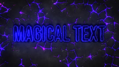 Magic Ground Crack Glow Title Intro