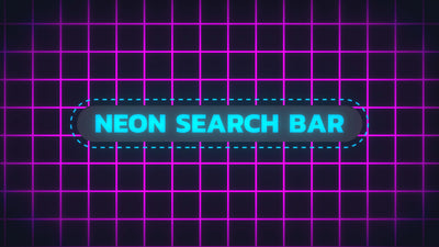 Neon Glowing Lines Search Bar Text Title Intro