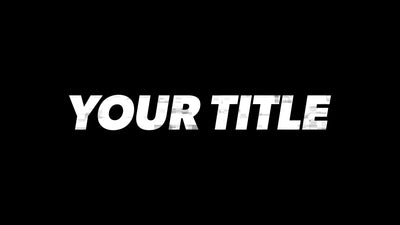 Clean Professional Simple Glitch Text Reveal Intro