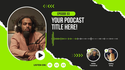 Modern Podcast Talkshow Speaker Guest Audio Wave Promo 06