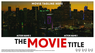 Movie Film Trailer Promo Award Animated Banner Card 01