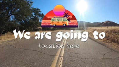 Roadtrip Camper Van Travel Retro Title Intro