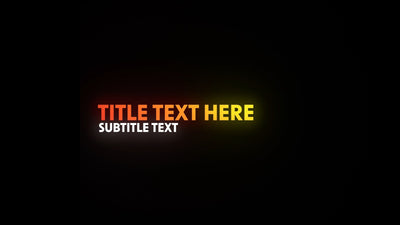 Bright Glow Digital Colored Shape Animation Lower Third