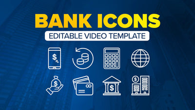 Banking Finance Icon Investment Calculation Accountant Template