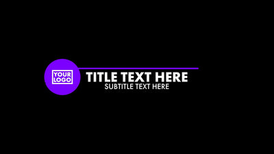 RGB Strobe Shape Glitches Lower Third Intro Variation 01