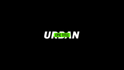 Epic Urban Sport Double Text Auto Scale Title Intro