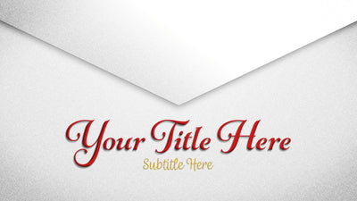 Envelope Invitation Glitter Card Closing Title Intro