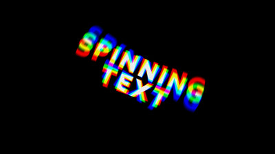 RGB Epic Clean Simple Text Glitch Effects Intro Animation 02