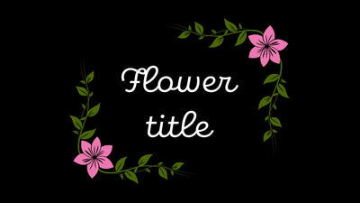 Flower Royal Beautiful Natural Decorative Title 03