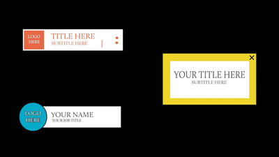 Retro Computer Old School Pop Up Window Lower Third Pack