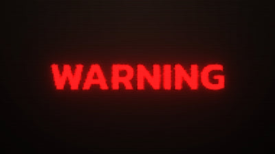 Warning Red Grunge Text Signal Title Intro