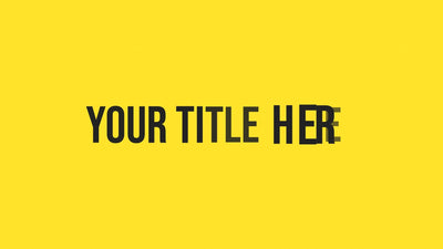 Bounce Zoom In Bouncy Text Title Intro