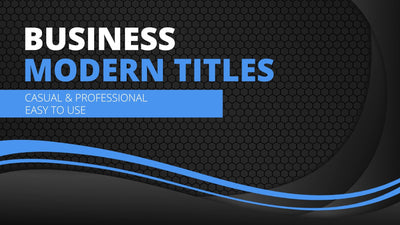 Elegant Business Video Title Card With Background Variation 01