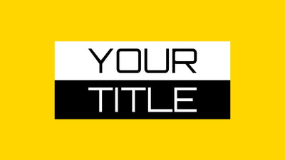 Trendy Title Intro