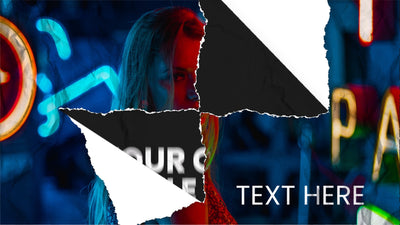 Paper Tear Urban Grunge Transition Slideshow Rip Open Opener