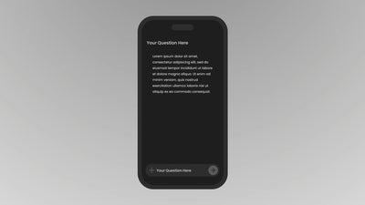 AI Text Generate Phone Prompt Animated Template
