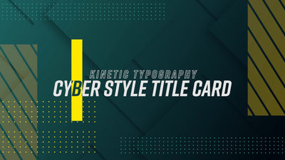 Sci-Fi Futuristic Video Title Card With Background Variation 03