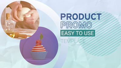 Product Promo Video Trendy Blue Commercial Social Media Template
