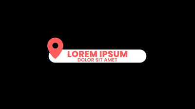 Modern Universal Pop Up Pin Location Lower Third
