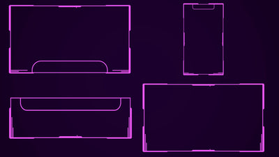Sci-Fi Border Outline Element Pack 05