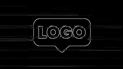 Slamming Glitch Clean Grunge Logo Reveal