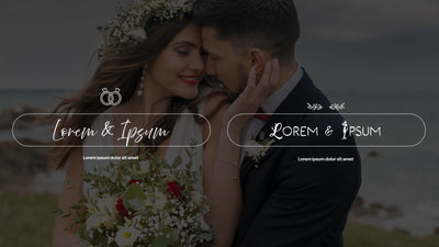 Wedding Couple Announcement Animated Border Modern Pack 03
