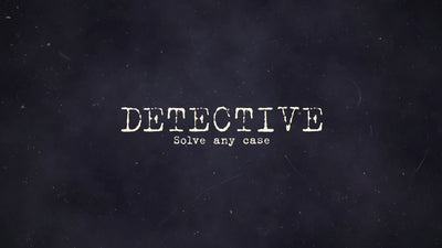 Variable Font Vintage Retro Detective Grunge Title Intro
