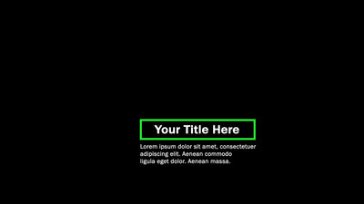 Generic Info Screen Title Quote Question Lower Third