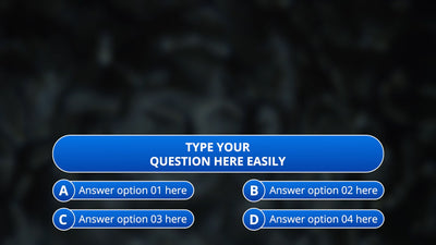 Quiz Television Show Gameshow TV Trivia Visual Animated Elements 05