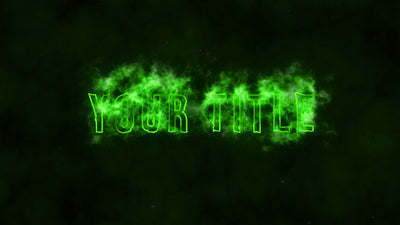 Green Energy Magic Cloud Outline Title Intro