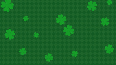 Saint Patricks Day Leprechaun Clover Green Festive Background