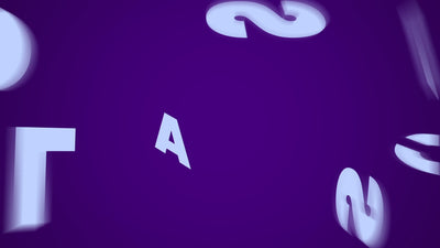 Dark Happy Playful Letter Reaction Word Title