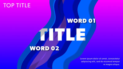 Wavy Layered Kinetic Event Screen Text Title Intro Gradient