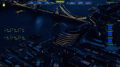 Hollywood HUD Drone Overlay 03 Background