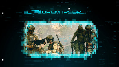 Digital Modern Warfare War Glitch Intro Opener
