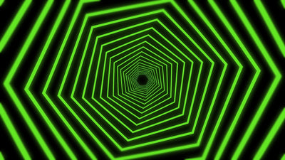 Neon Geometric Vortex Tunnel Glowing Background 05