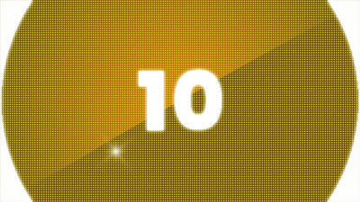 Fancy Particle Glowing Countdown From 10