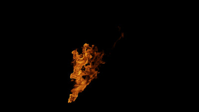 Flame Burning Hot Pole Fire 01