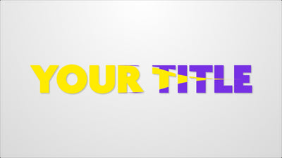 Text Split Opening Color Change Title Intro Variation
